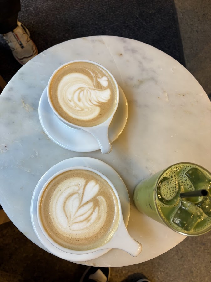 Dolce Latte and Matcha at Black Wolf Coffee