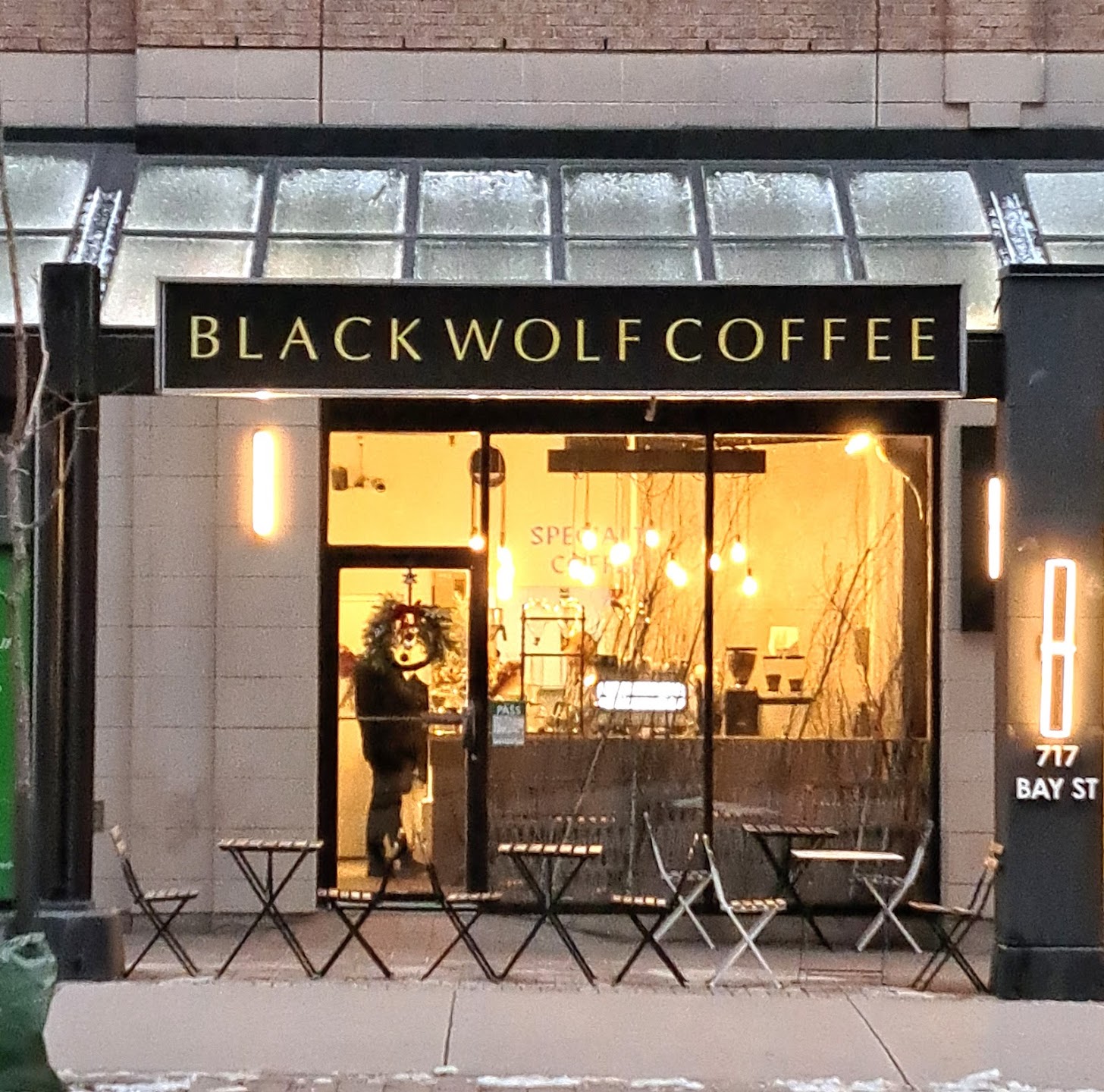 Warm community atmosphere at Black Wolf Coffee