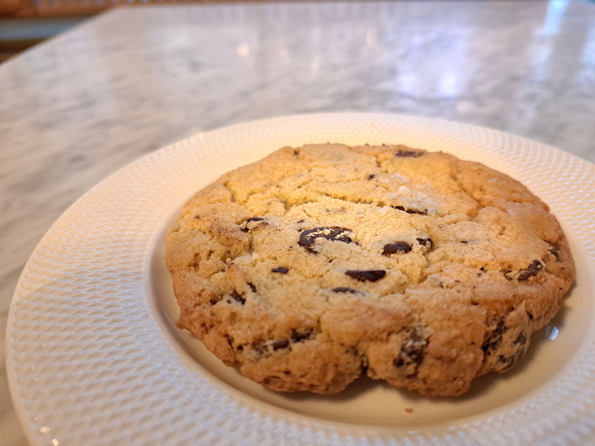 Signature chocolate chip cookie at Black Wolf Coffee